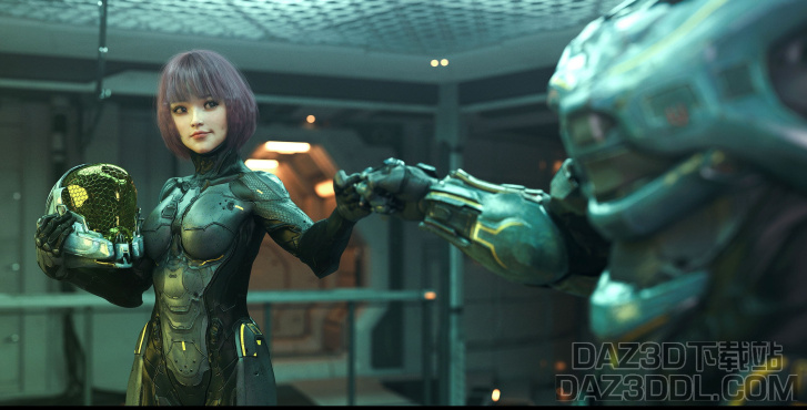 Sci-Fi warrior_DAZ3D下载站