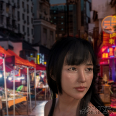 第一次尝试DAZ3D随便做的_DAZ3D下载站
