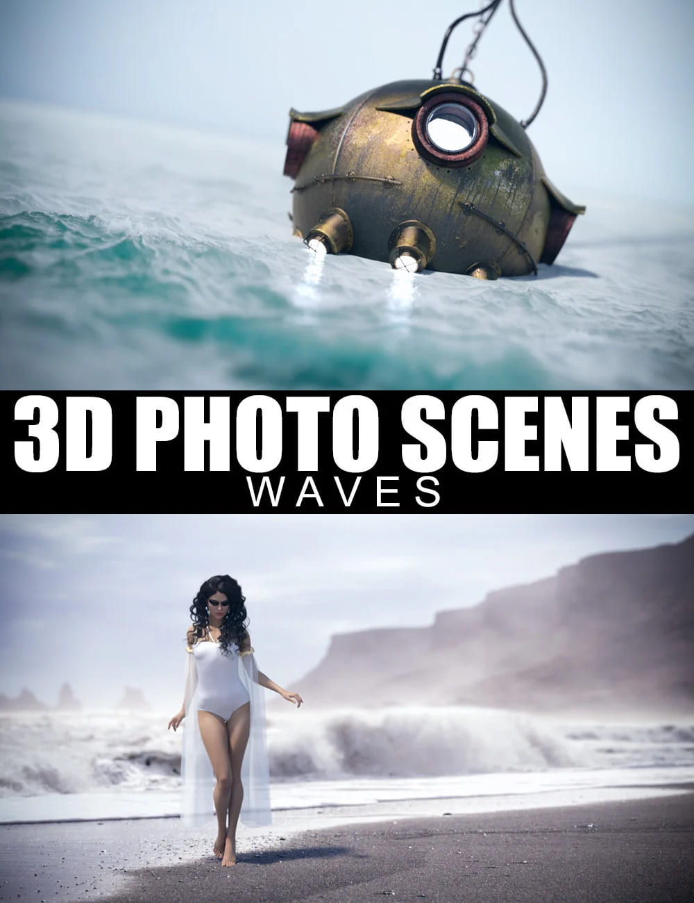 3D照片场景-波浪
