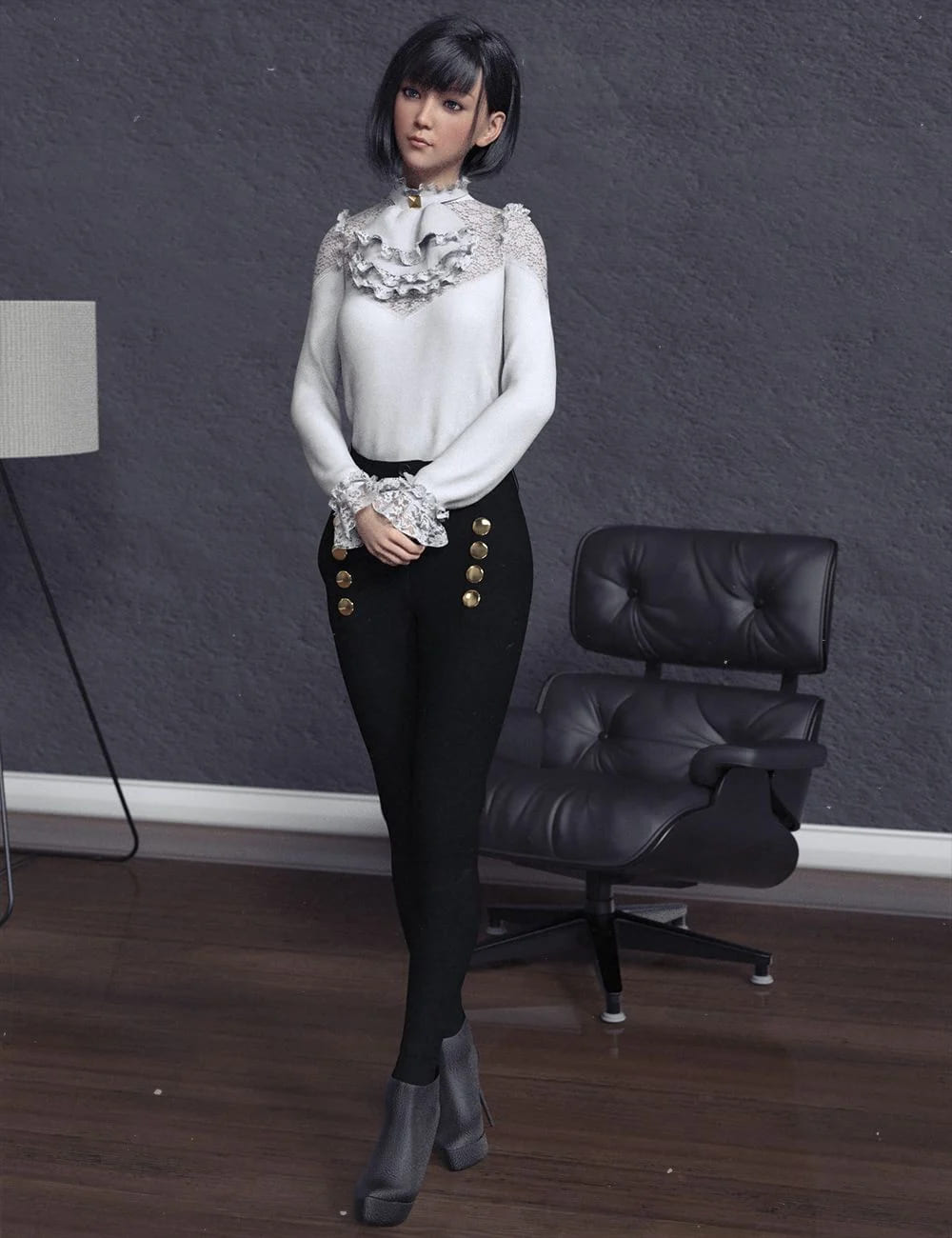 dForce Kaoru服装为创世纪8的女性