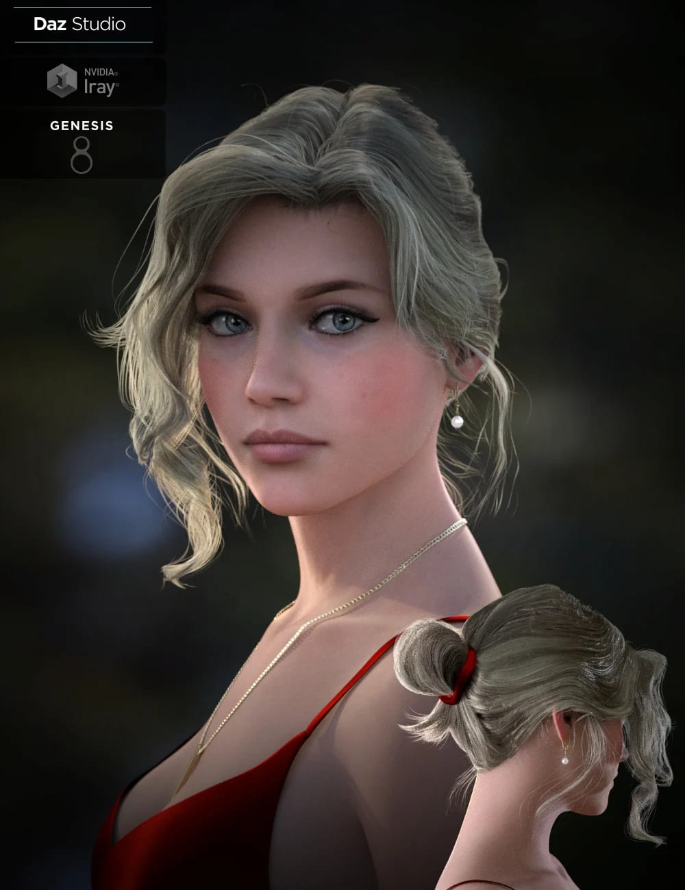 Nadae发髻设置创世纪3和8女性