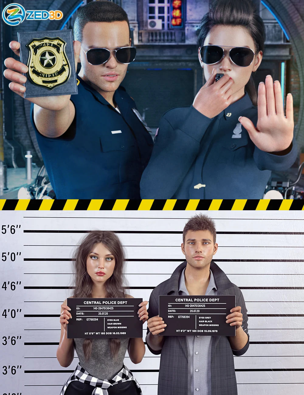 Z警察的道具和姿势创世纪8