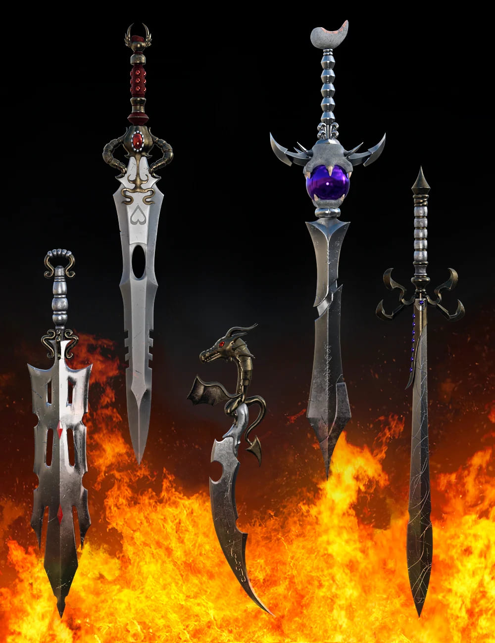 Genesis 8的Fantasy Swords Collection Vol1