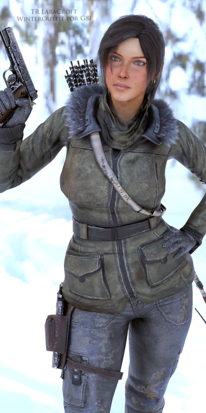 用于G8F的TR LaraCroft冬装