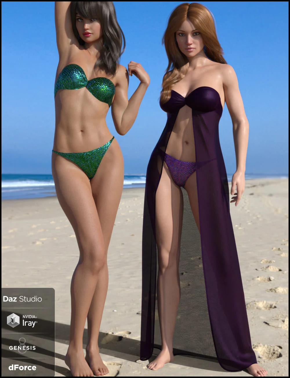 dForce Dresskini for Genesis 8女版