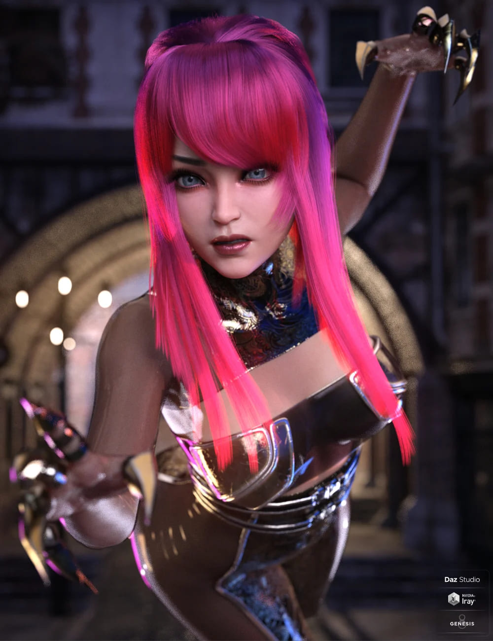 dForce阴影猫毛为创世纪8.1女性