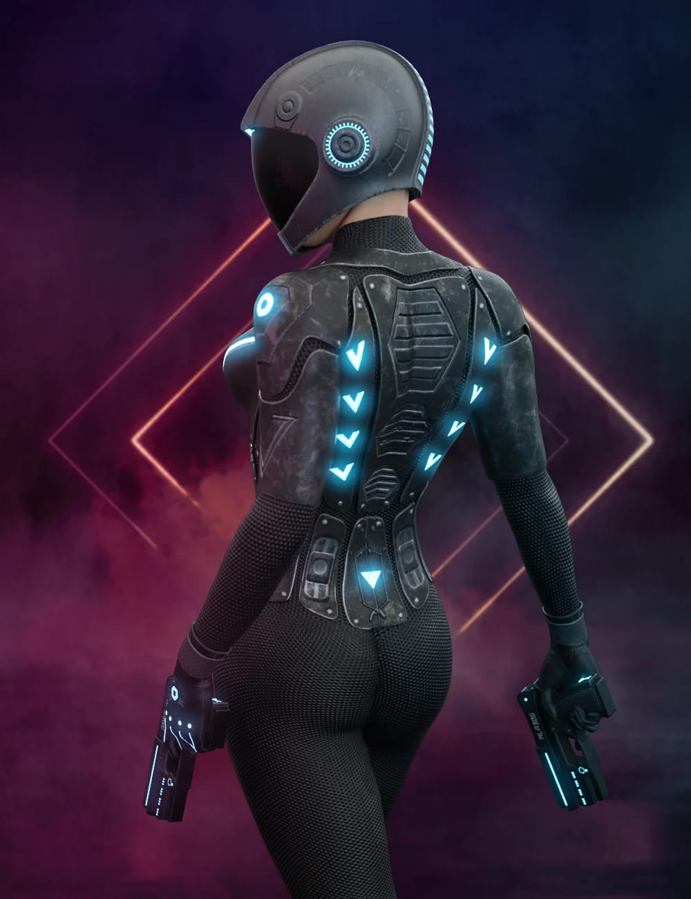创世纪8号女性的纳米感Cyber Suit