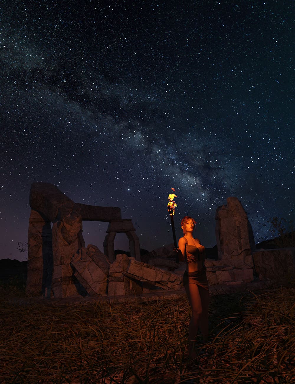 Orestes Iray HDRI skydome -银河