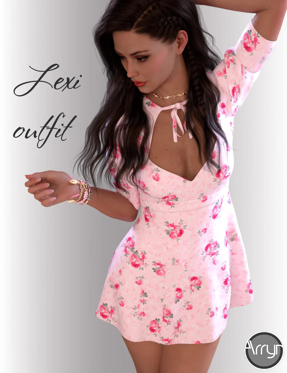 dForce Lexi Holiday Outfit for Genesis 8 Female(s)