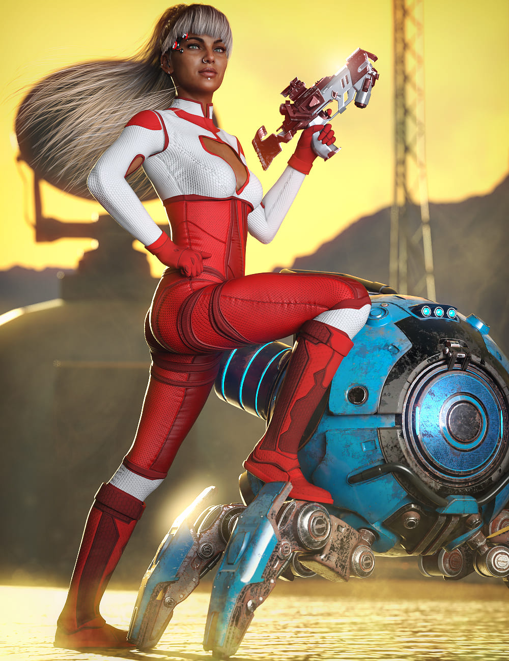 X-Fashion Sci Bodysuit 09 for Genesis 8 female