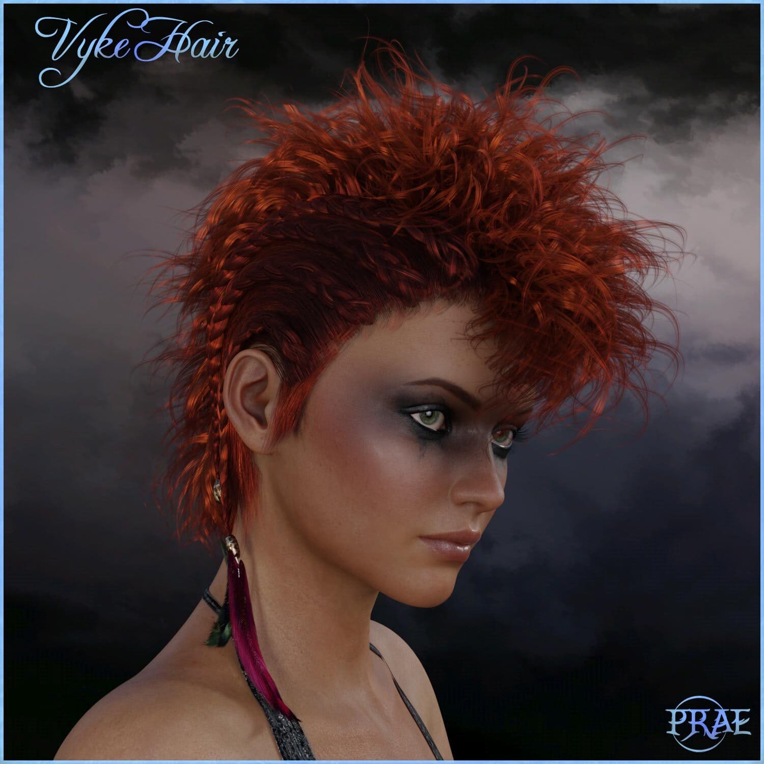 Prae-Vyke Hair For G8 Daz