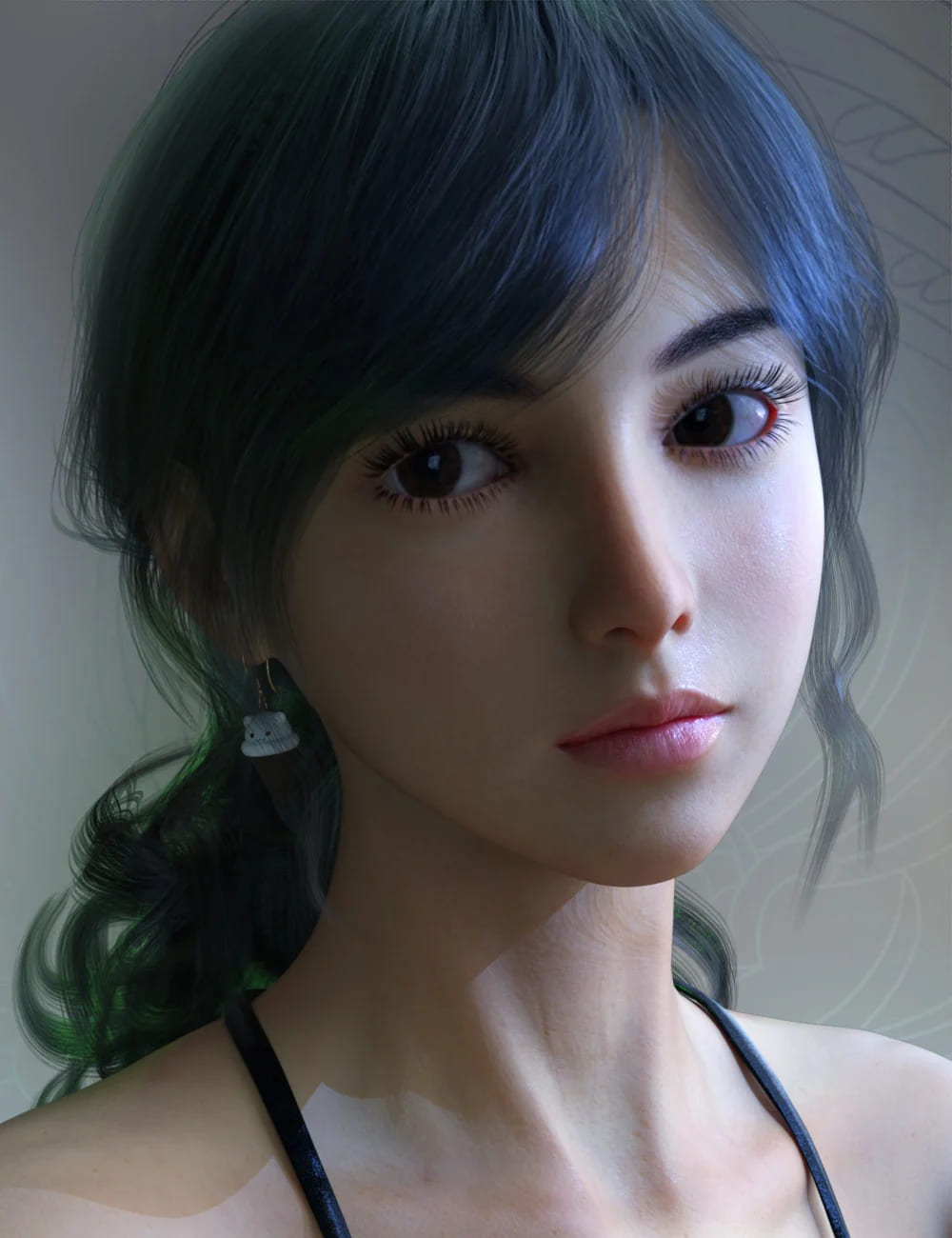 Vo Xiao Hua HD and Hair for Genesis 8.1 Female