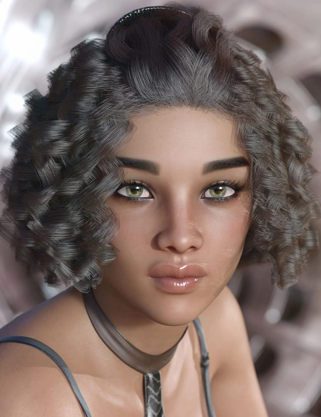 dForce Deja Hair for Genesis 3和8 Female(s)