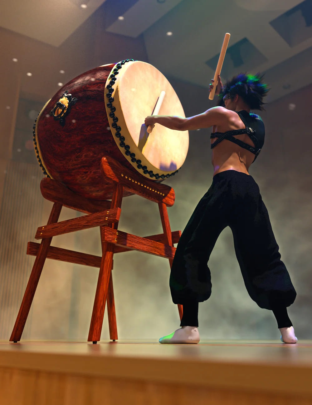 SBibb Taiko道具和姿势创世纪8和8