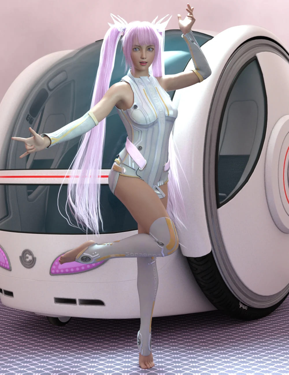 动画II的姿势为创世纪8女性