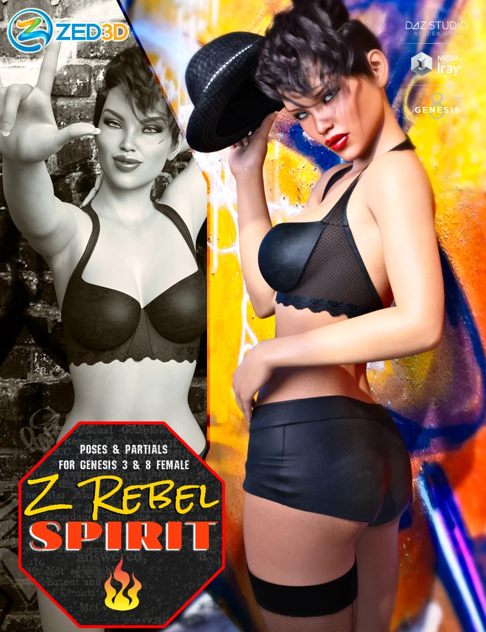 Z叛逆精神的姿势和部分创世纪3和8女性