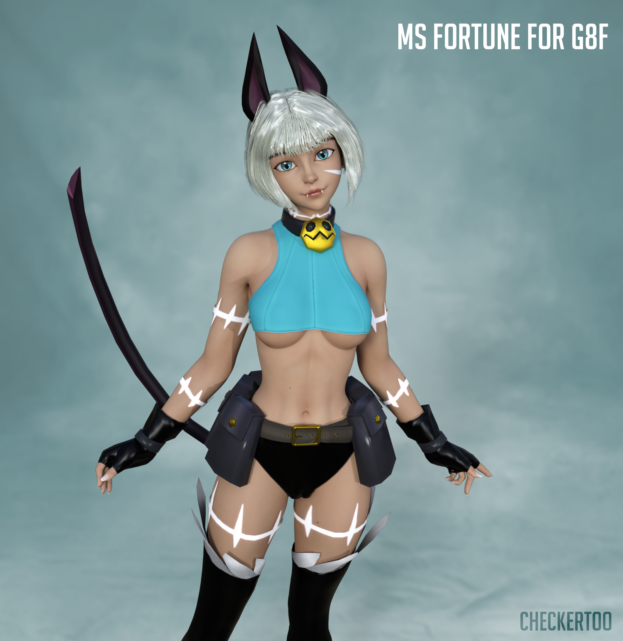 Felina和Fortune女士为G8F做Cosplay