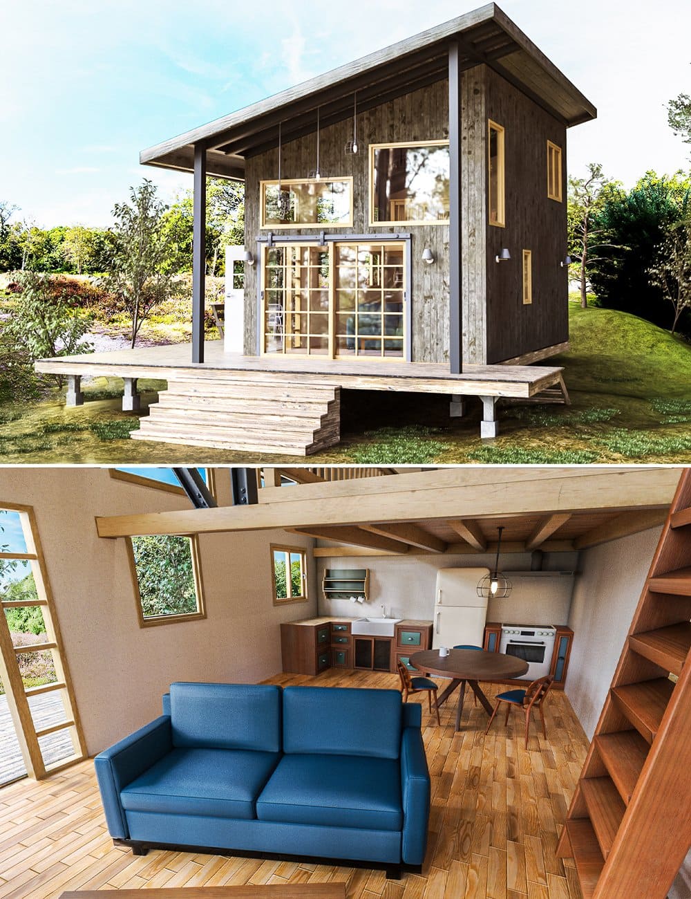 山顶小屋#