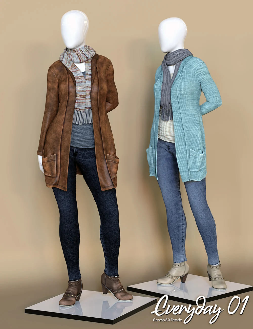每天01 dForce服装设置创世纪8女性