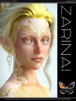 MDD Zarina 适用于 G8F/V8 仅限一台 - MDD Zarina for G8F/V8 IRAY ONLY_DAZ3D下载站
