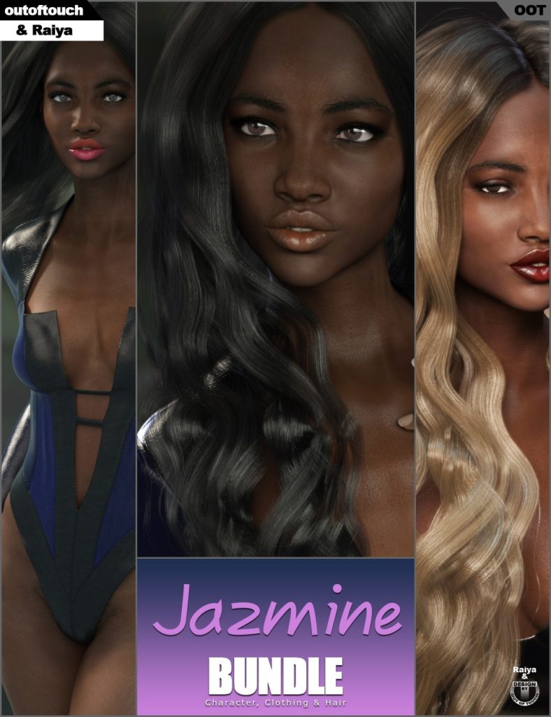 Jazmine Character, Hair &衣服包