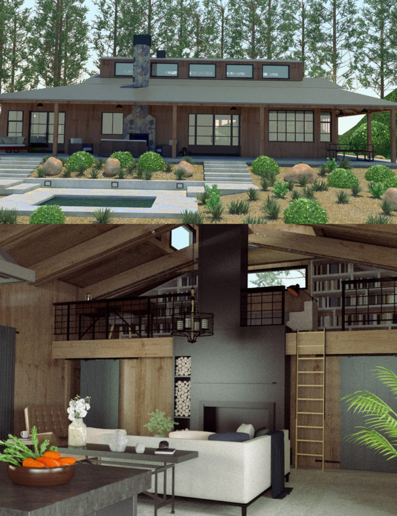 现代的小屋