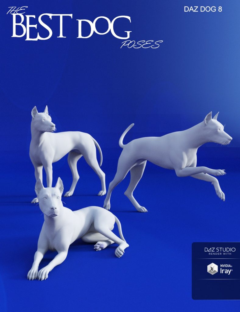 最佳狗狗姿势Daz Dog 8