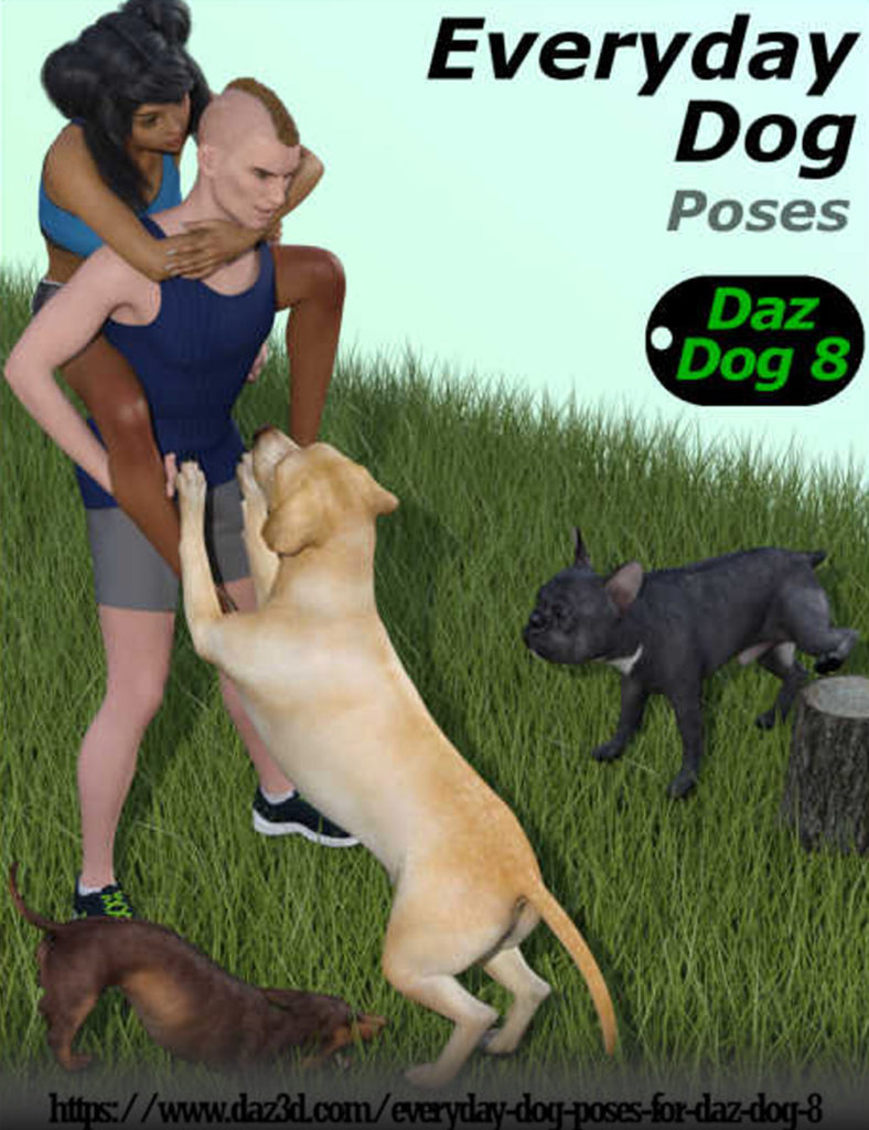 Everyday Dog为Daz Dog 8摆姿势