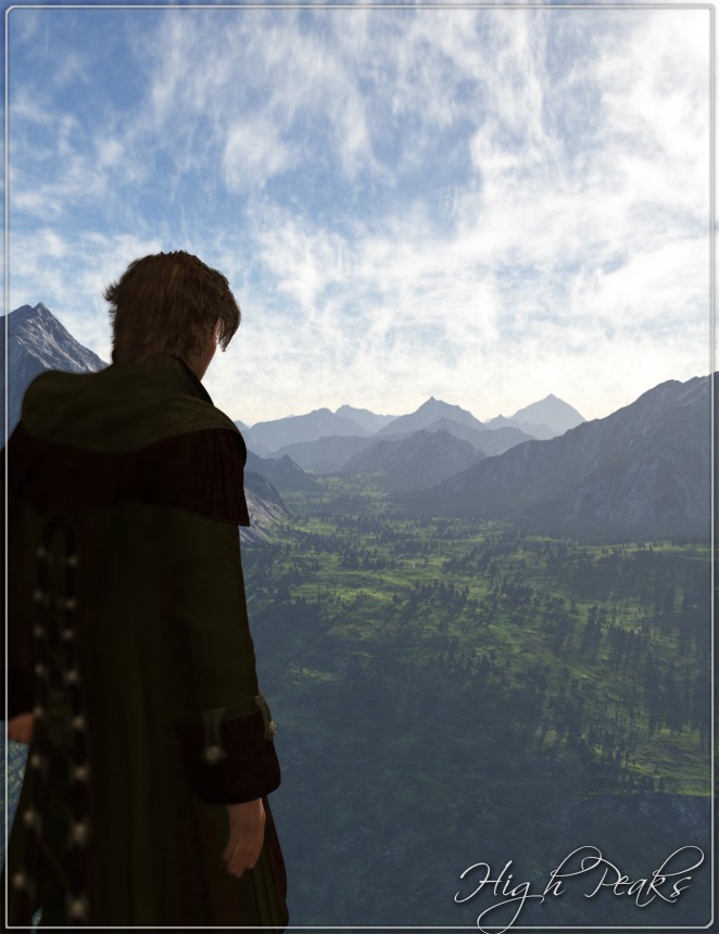 高耸的山峰是Skydome和HDRI
