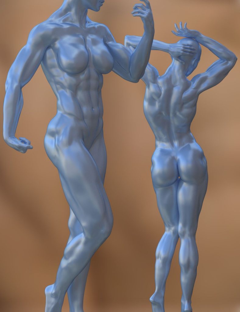 Genesis 3 Female(s)的肌肉系统HD变形