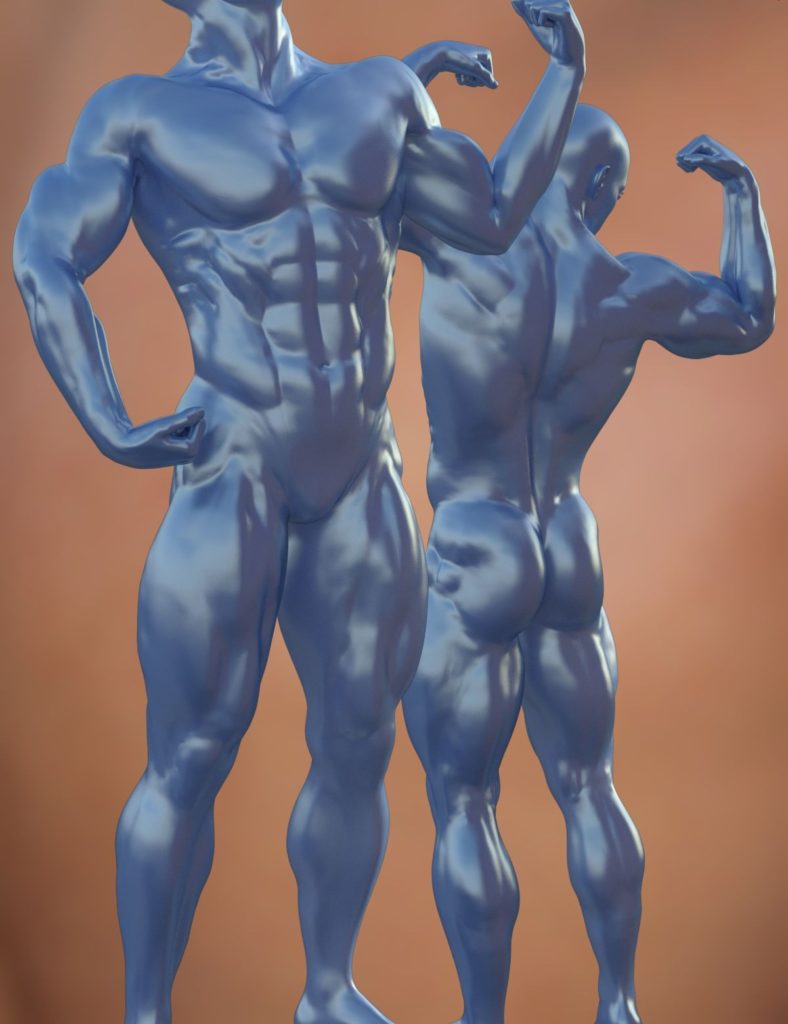 Genesis 3男性的肌肉HD形态