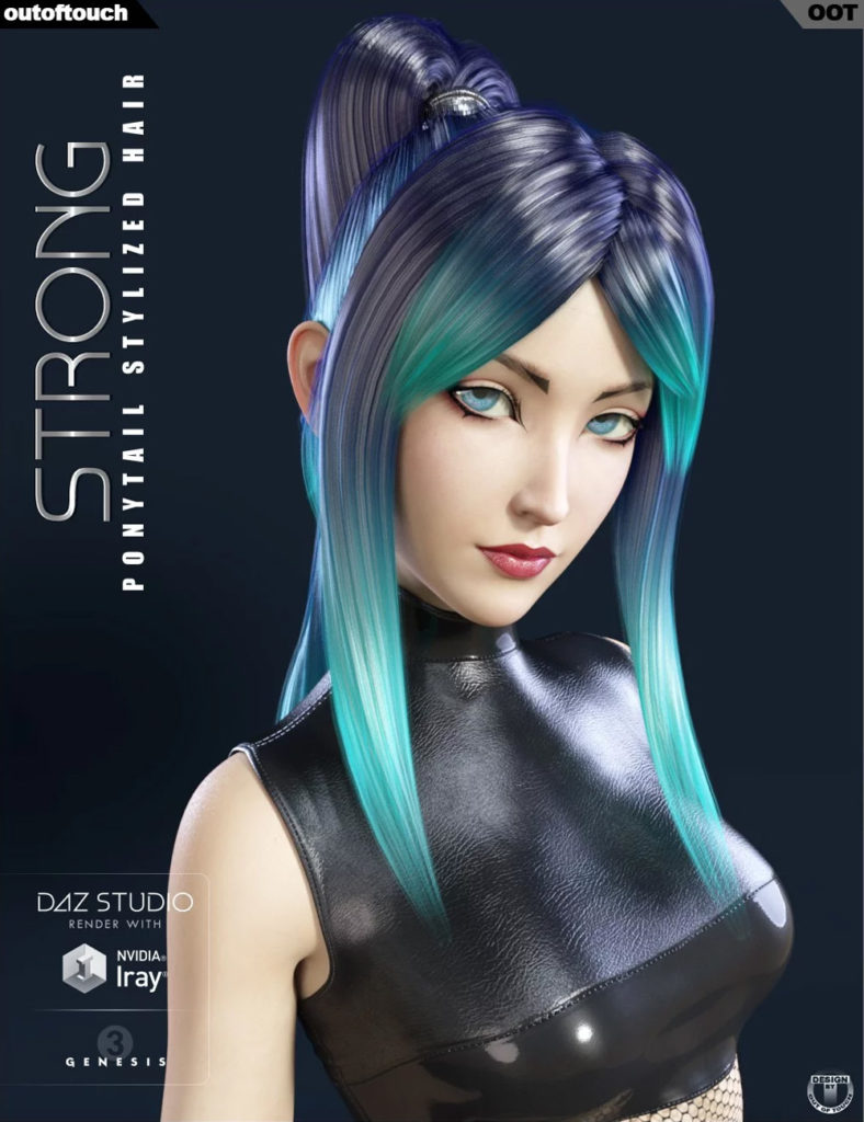 强壮的马尾辫造型头发创世纪3女性(s)