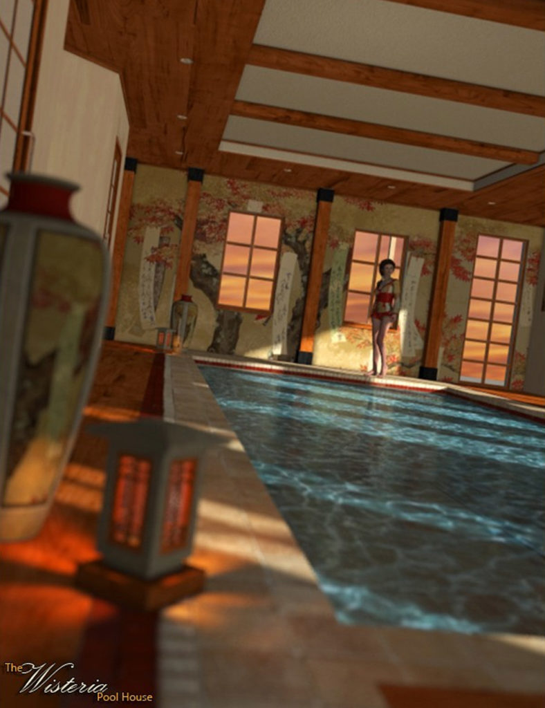 紫藤泳池小屋