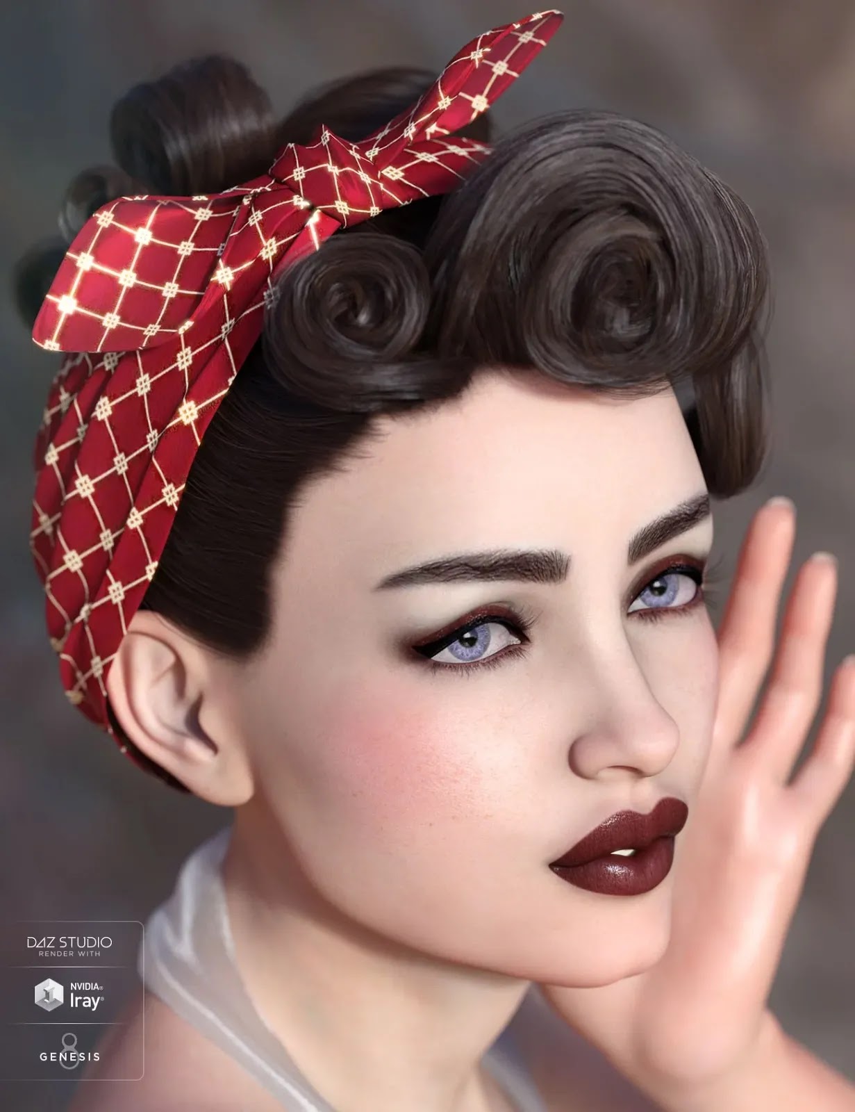 Yvette Hair for Genesis 3 &8女(年代)