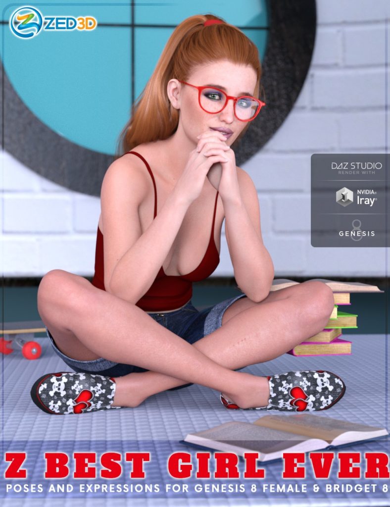 Z最好的女孩摆姿势和表情为创世纪8女和布里奇特8