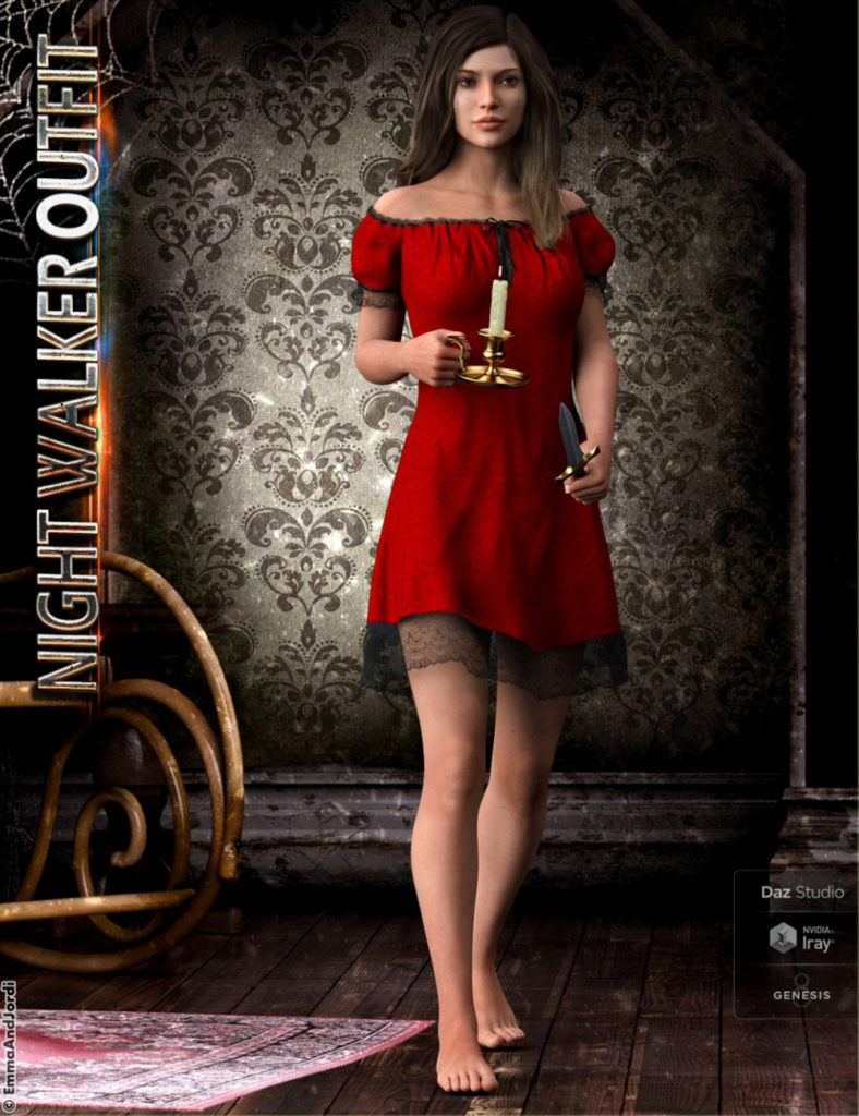 dForce夜行者的服装，道具和创世纪8女(s)