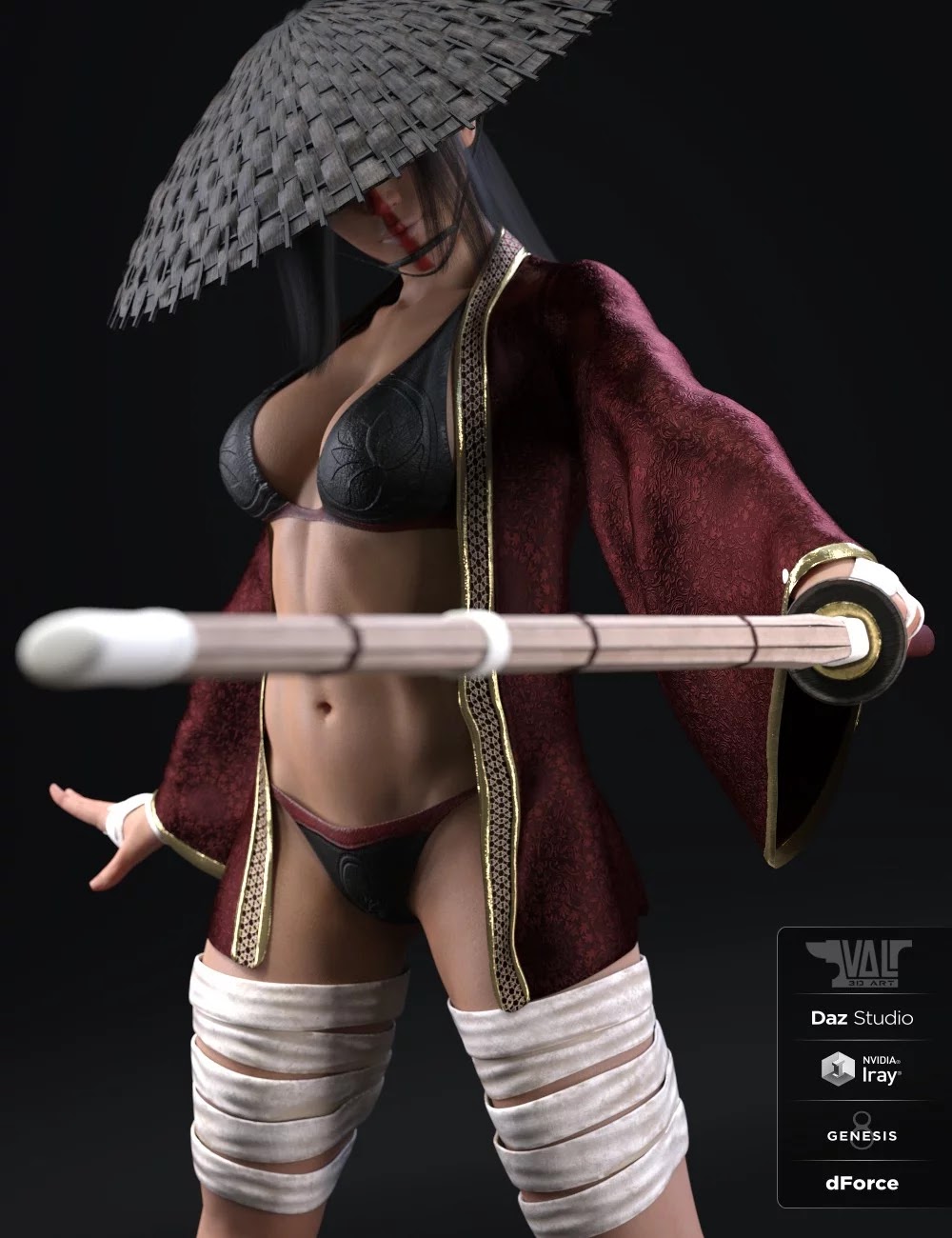 dForce Ren Outfit for Genesis 8 Female(s)