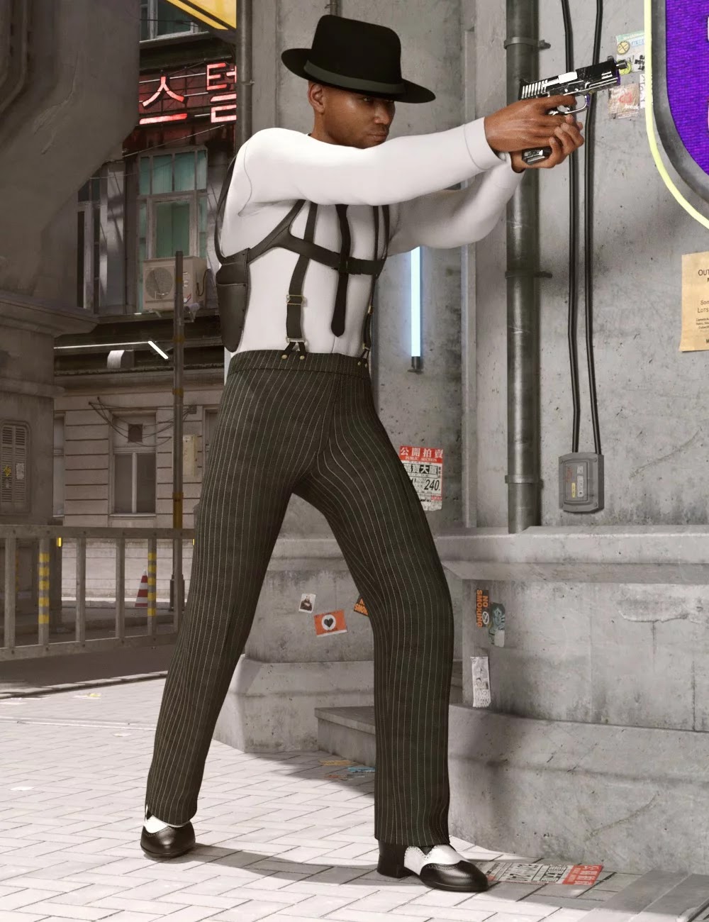 dForce Detective Outfit for Genesis 8男(s)