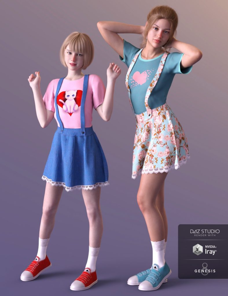 dForce Kawaii创世纪8女工装裤