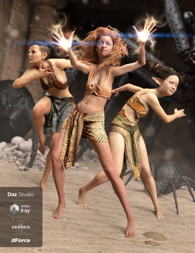 dForce Genesis 8女性腰布系列