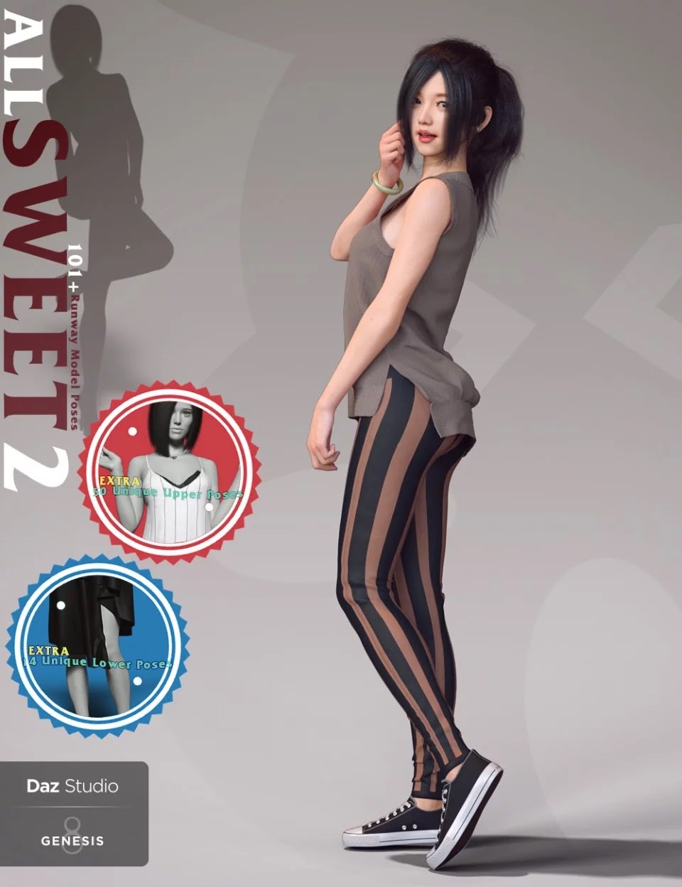 所有甜蜜的时尚姿势系列2创世纪8女性