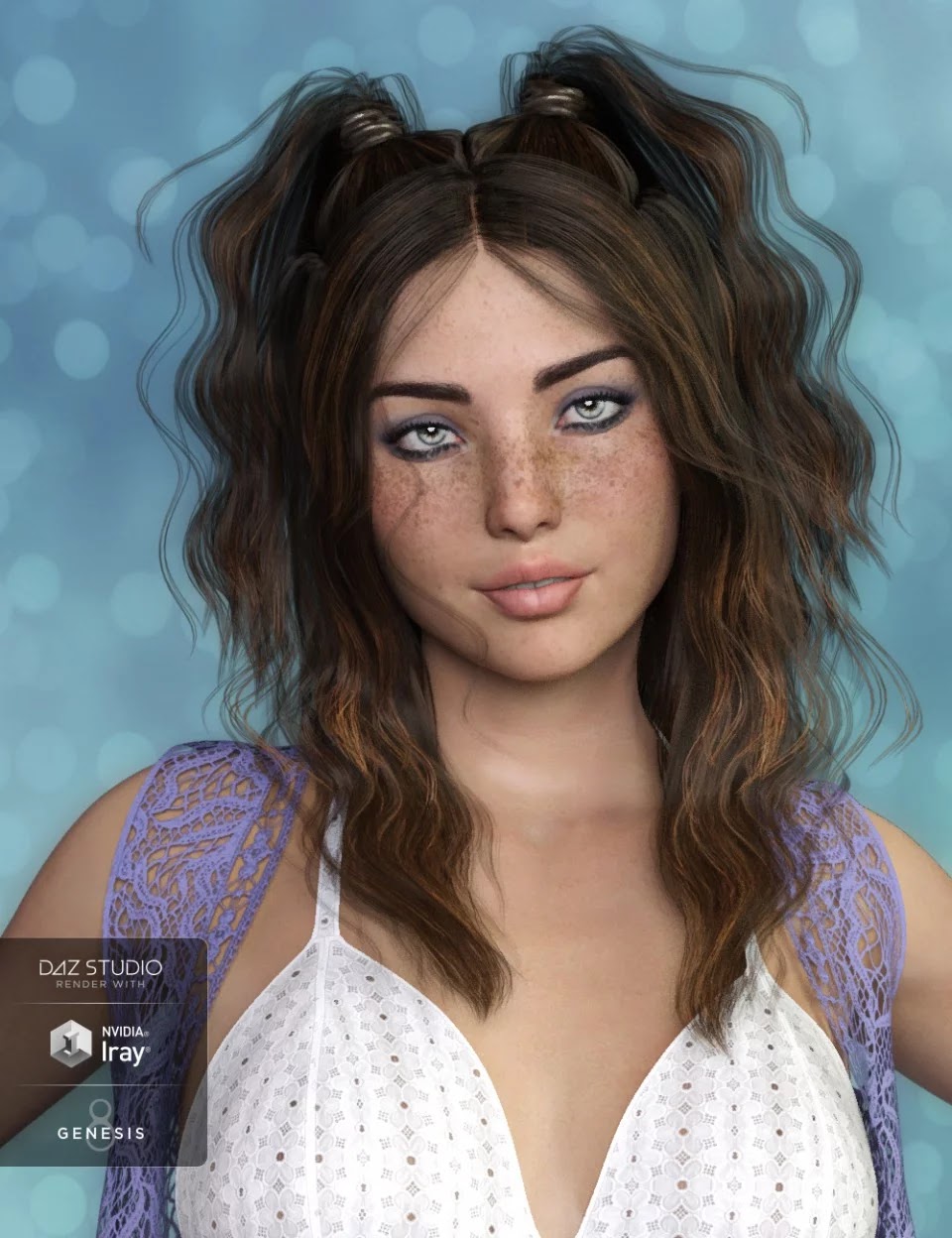Harper Hair for Genesis 3 and 8 Female(s)