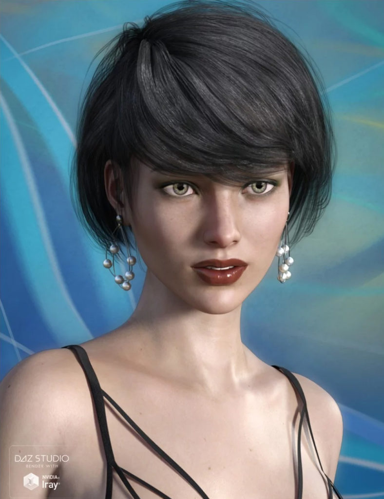 Kimmy Hair for Genesis 3 Female(s)