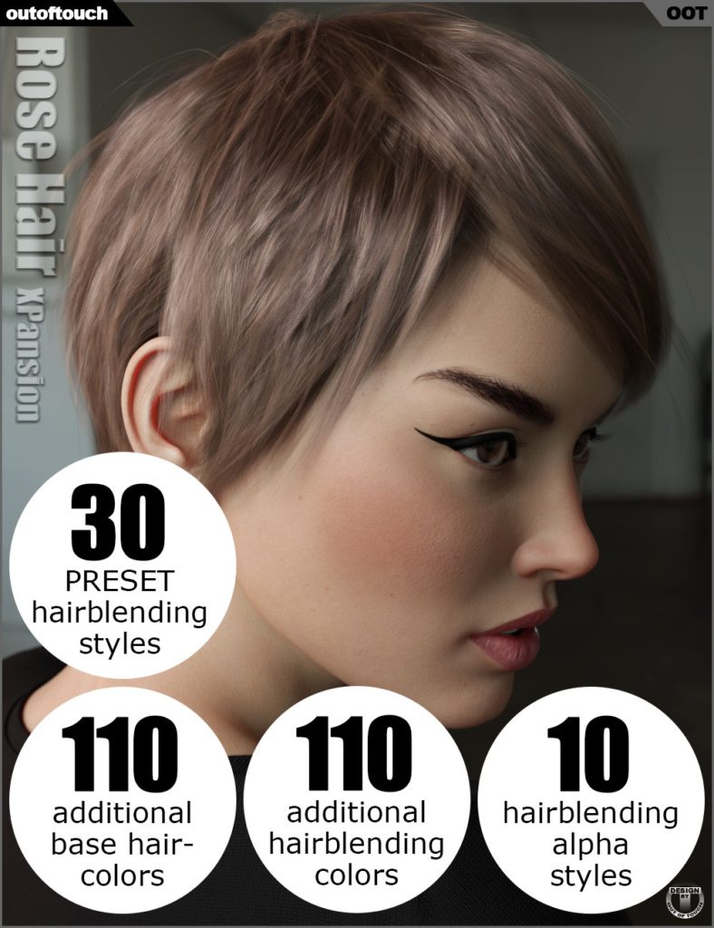 OOT Hairblend 2.0纹理扩展玫瑰发