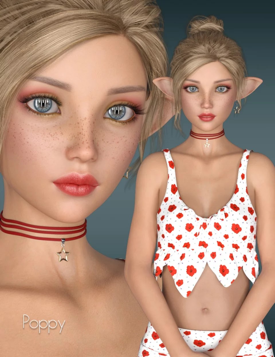 《Kanade 8》的3d罂粟花