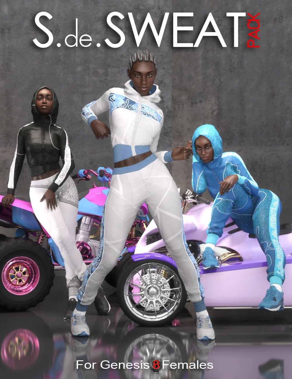 S.de.Sweat Pack For Genesis 8 female