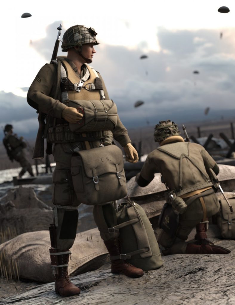 美国二战制服伞兵扩张