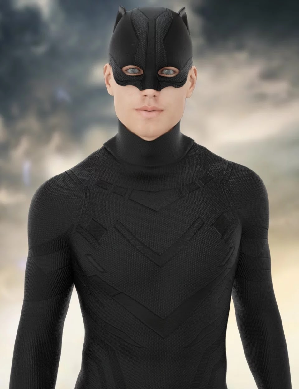 X-Fashion Genesis 8 Dark Cat Outfit for Genesis 8