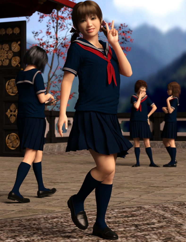 dForce日本水手女孩服装创世纪8女(s)