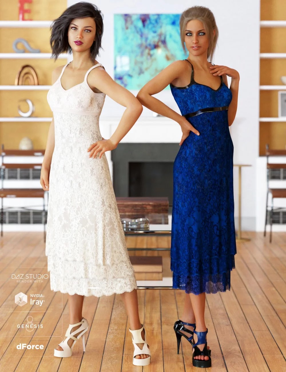 dForce 90年代的女孩服装纹理